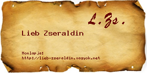 Lieb Zseraldin névjegykártya